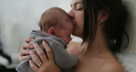 mama, beba, žena, novorođenče, dete