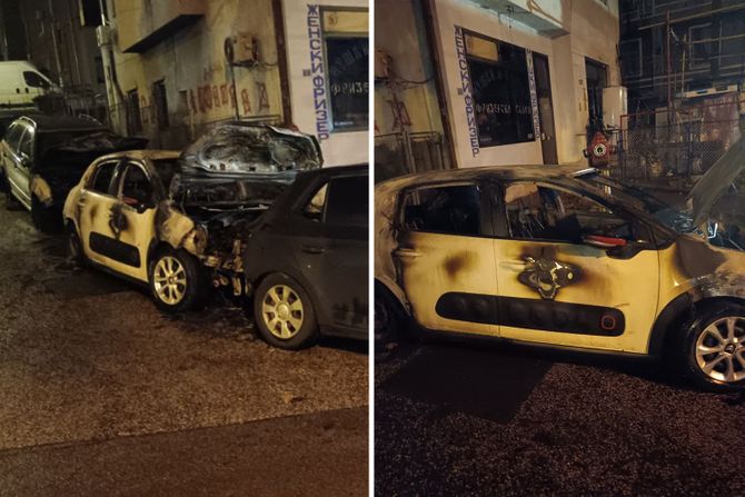 izgoreli automobili, Čukarica, Vodovodska ulica, zapaljeni automobili,