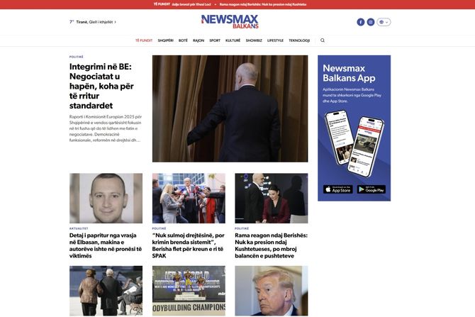 Newsmax Balkans Albanija