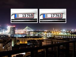 Beograd, registarske tablice par nepar