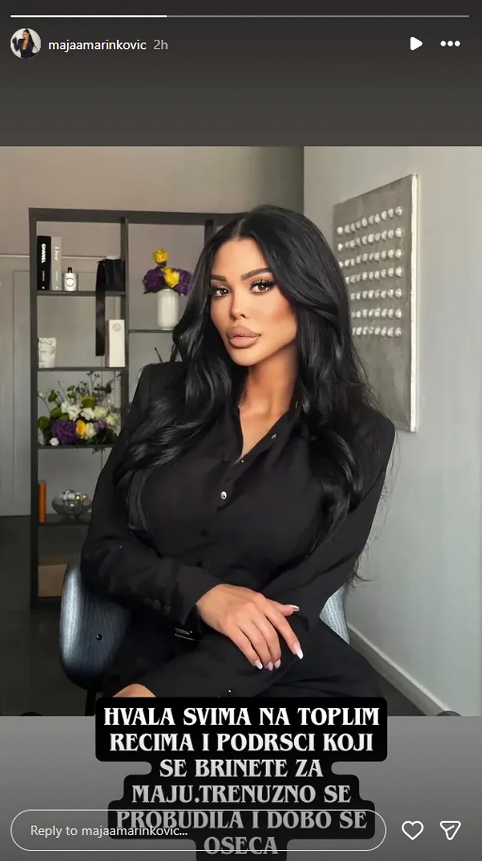 "Upravo se probudila..." Prvo objava nakon operacije zadnjice: Evo u kakvom je stanju Maja Marinković
