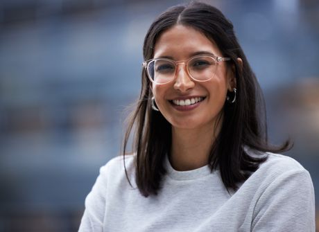 žena, portret, osmeh, devojka