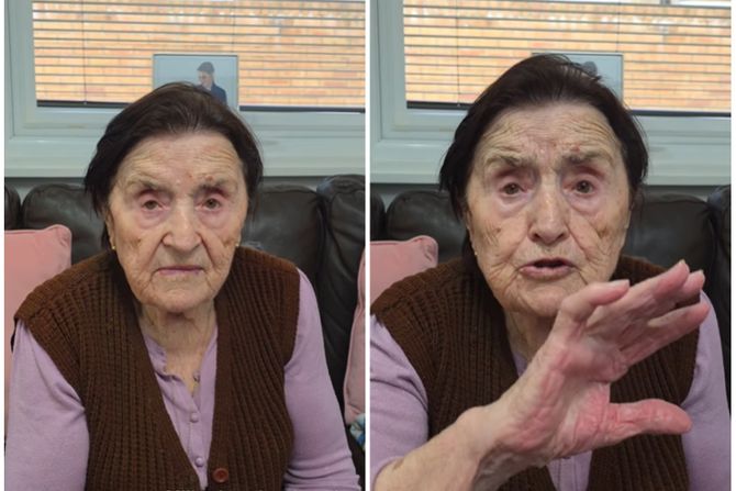 Milica Jović, 105 godina, baka, najstarija srpkinja