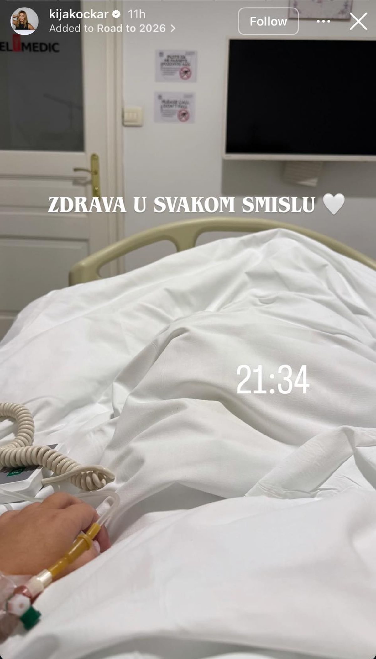 Prve slike Kije Kockar iz bolničke sobe posle operacije: Usred noći joj stigla poruka od muškarca bez potpisa!