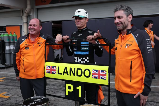 Andrea Stela i Lando Noris - Meklaren, Formula 1