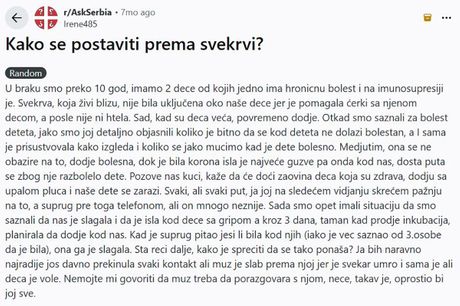 Svekrva post