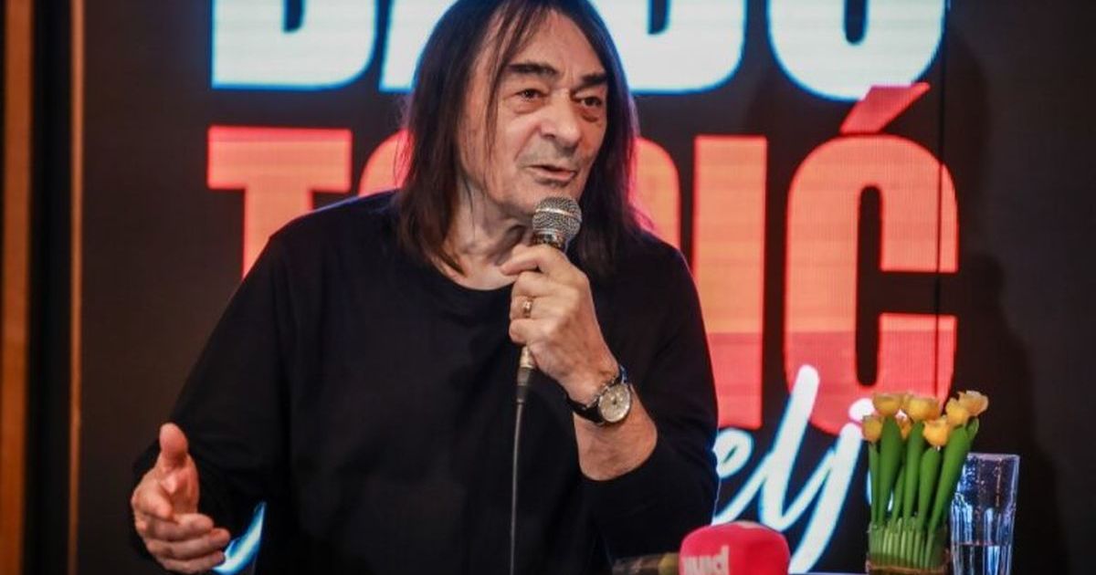 Talk in SANU with musician Dado Topić on February 18