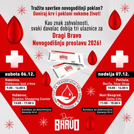Dragi Bravo akcija davanja krvi