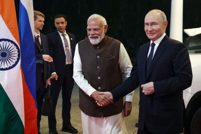 Putin i Modi u Indiji