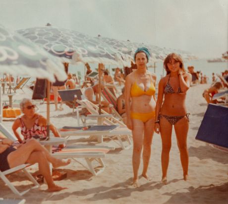letovanje, jugoslavija, stare slike, kupaći, devojke