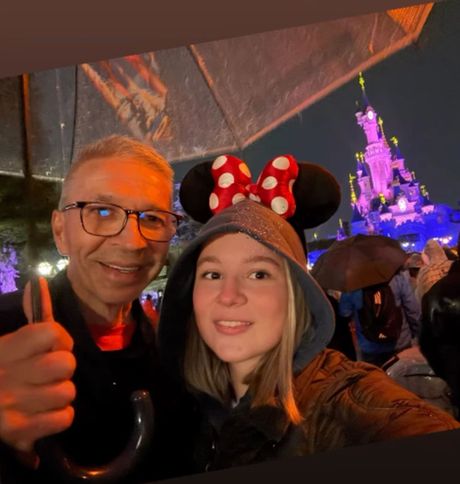 Dejan Pantelić sa ćerkom