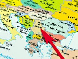 Mapa karta Srbije Srbija Balkana