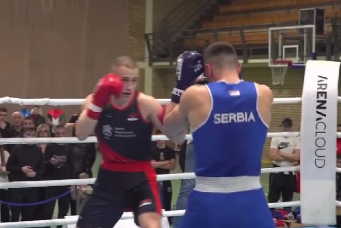 Almir Memić - Jovan Nikolić, prvenstvo Srbije u boksu