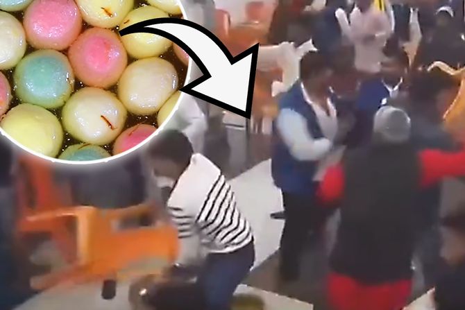 Indija svadba tuča slatkiš