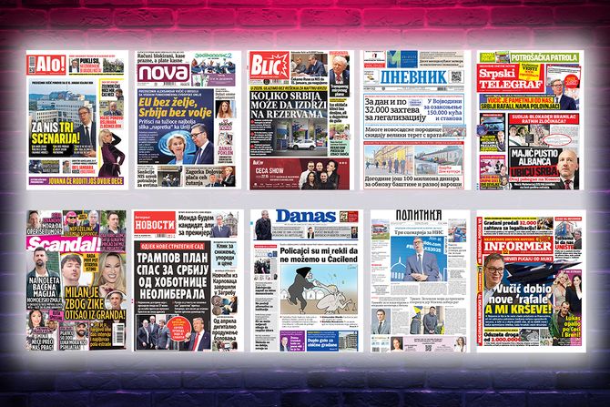 Prelistavanje pregled štampe naslovne strane novine Fičer