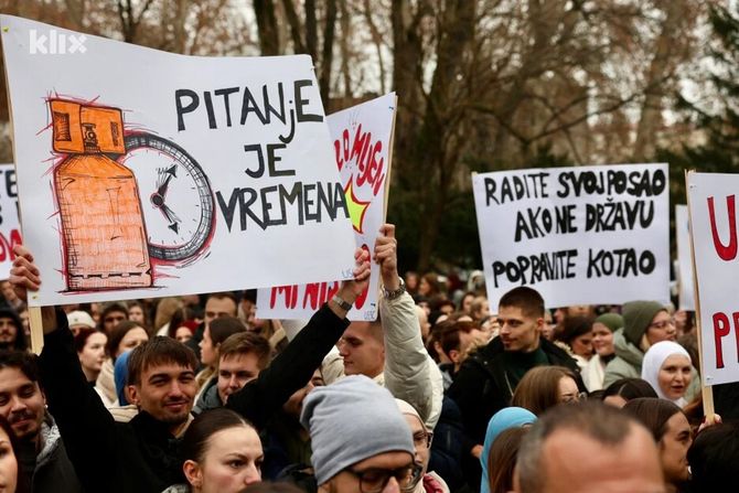 Završeni protesti studenata u Sarajevu Uk im se nije obratio, nadležni dobili rok od pet dana