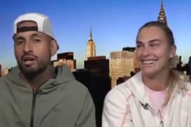 Nik Kirjos i Arina Sabalenka