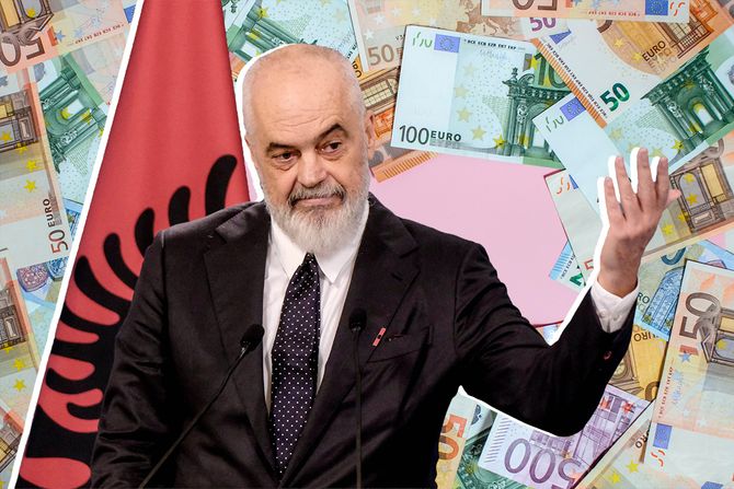 Edi Rama, novac evri