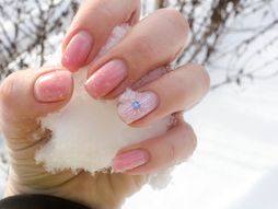 nokti, snežni nokti, sneg, pahulje, zima