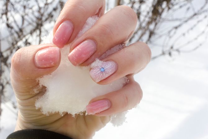 nokti, snežni nokti, sneg, pahulje, zima