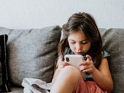 dete, telefon, tinejdžer, devojčica,