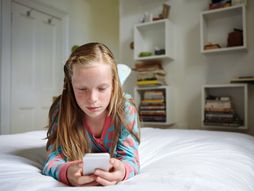 dete, telefon, tinejdžer, devojčica,