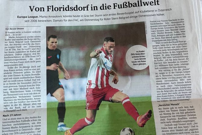 Marko Arnautvović, Kurier