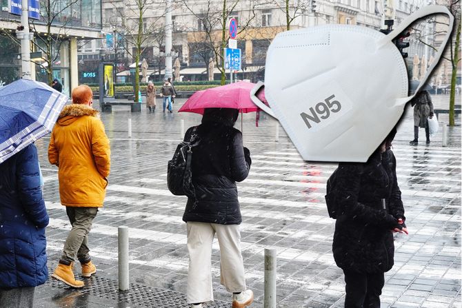 N95, maska, maske, ulica, knez mihailova, korona
