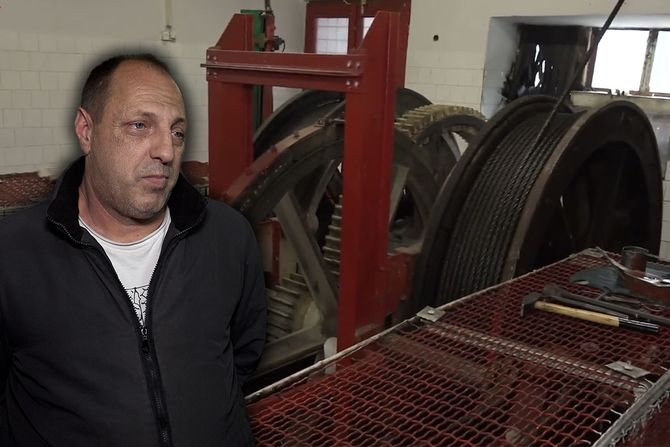 Parna masina u Senjskom rudniku