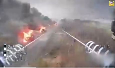 Pokrovsk Ukrajina ruska kolona