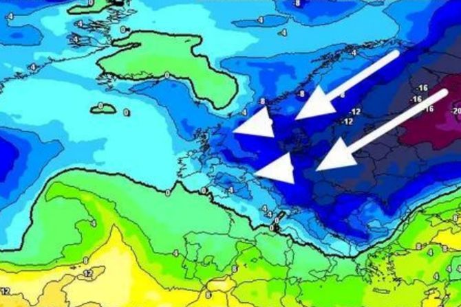 Mapa vreme hladni talas