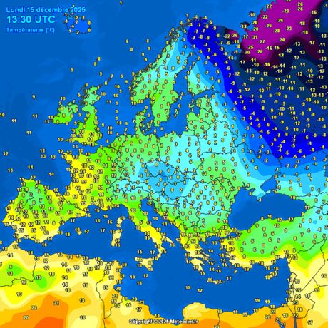Trenutne temperature vazduha
