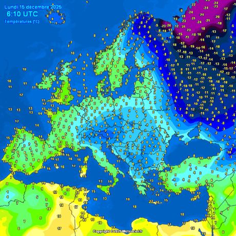 Trenutne temperature vazduha