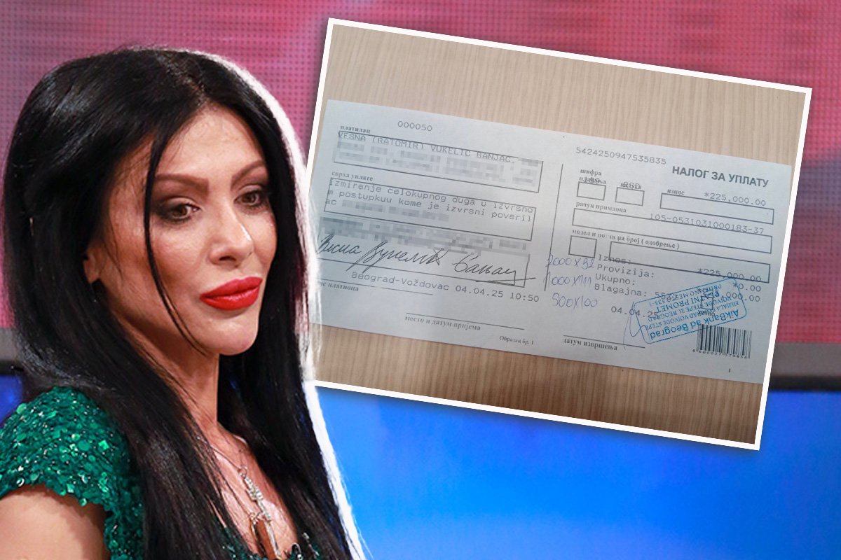 Uplatnica kao dokaz! Evo koliko novca je Vendi uplatila pre 8 meseci - izvršitelji joj danas došli na vrata