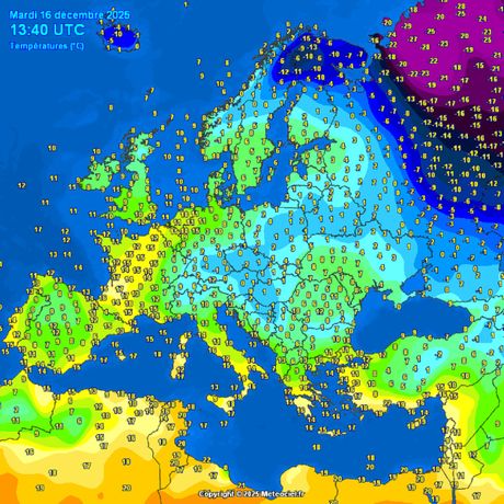 Trenutne temperture vazduha