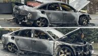 Drama na Čukarici: Maskirani piroman zapalio "audi", požar se proširio na džip, sve se vidi na SNIMKU