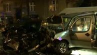 Prve slike stravičnog udesa u Kneza Miloša: Automobili ZGUŽVANI, povređene dve osobe