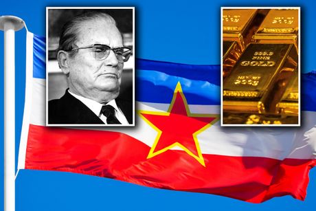 Tito, zastava SFRJ, zlato