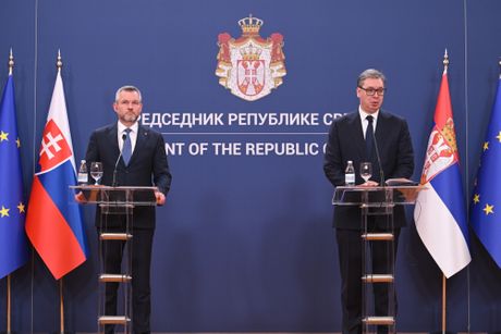 Aleksandar Vučić i Peter Pelegrini