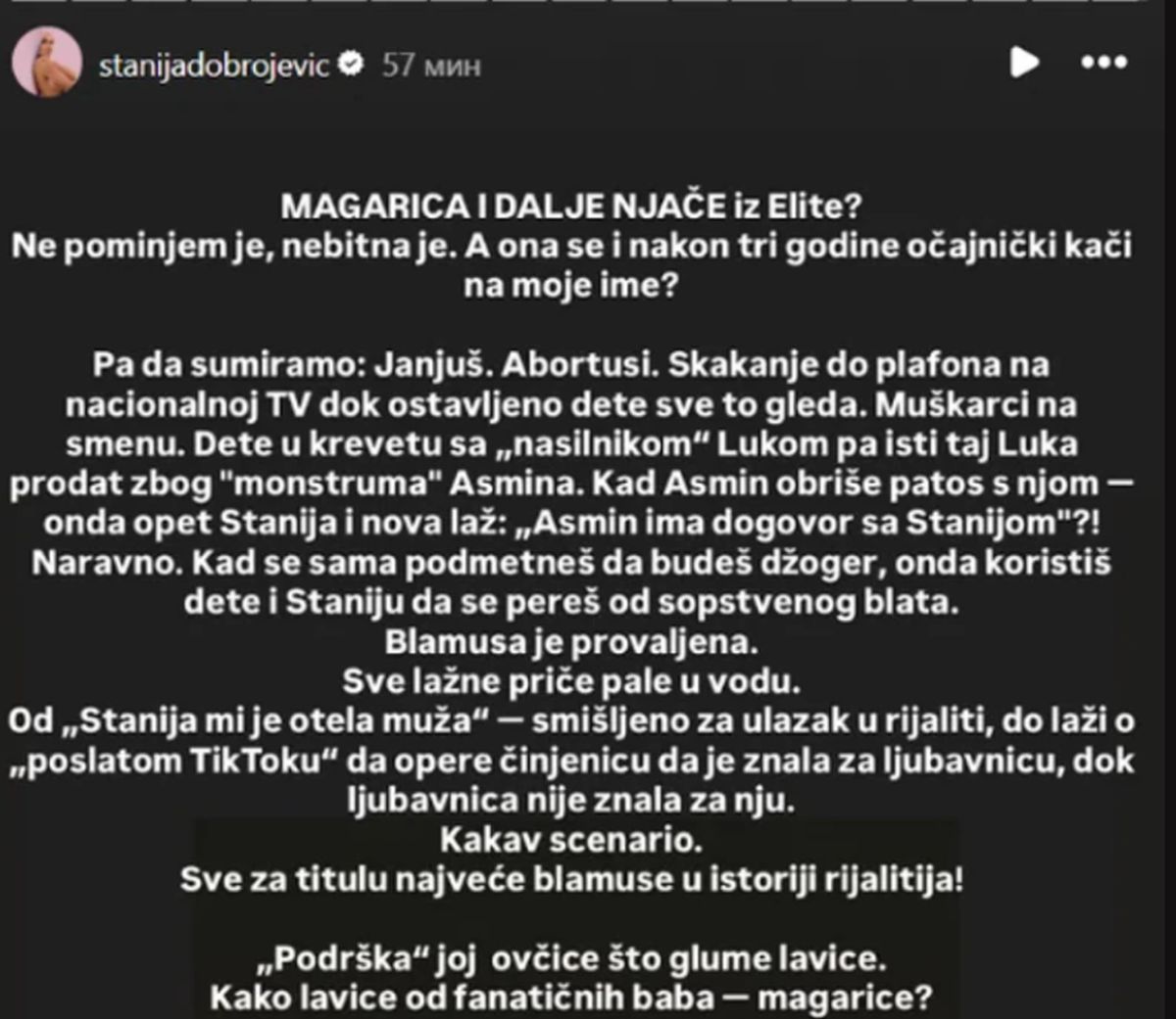 "Magarica i dalje njače?" Bukti rat između Stanije i Aneli: Starleta nikad brutalnija "Asmin briše patos..."