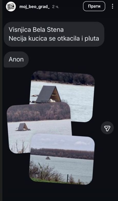 splav kućica Bela stena