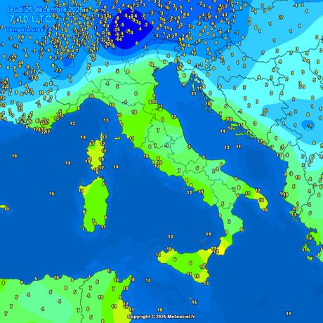 Trenutne temperature vazduha