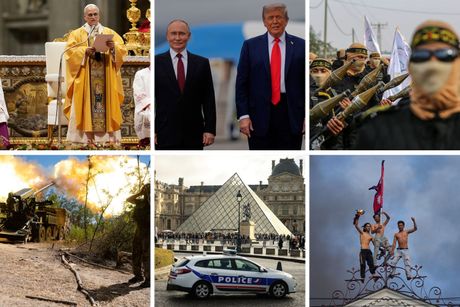 tramp i putin, papa lav, pljačka luvr, hamas