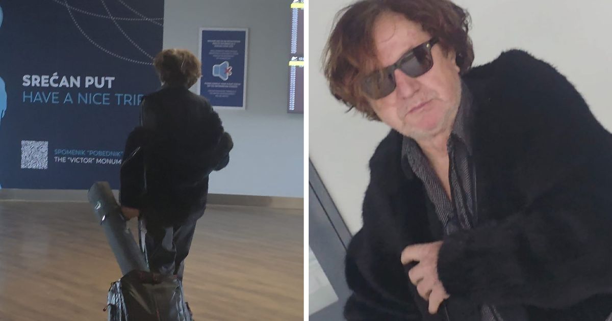 PAPARACO Goran Bregović u bundi na aerodromu, "hasa" i ne mari ko ga gleda! Napustio Srbiju 5 dana pred doček