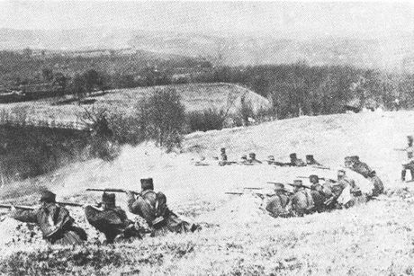 Mačkov kamen, Srpski vojnici na mackovom kamenu, bitka, prvi svetski rat