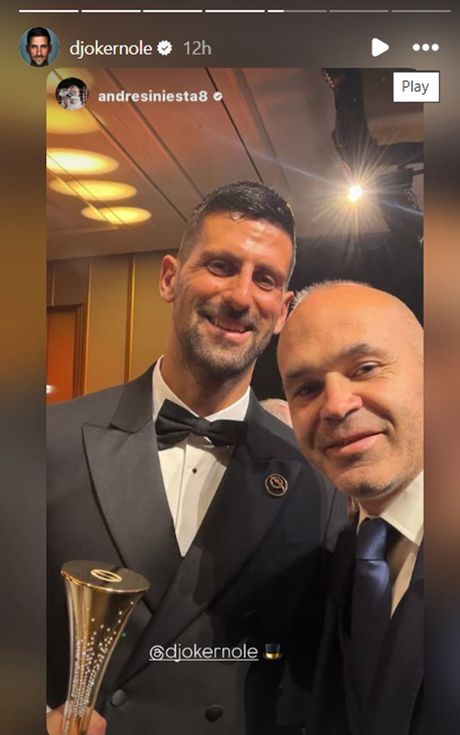 Novak Đoković i Andres Inijesta Novak Đoković i Andres Inijesta