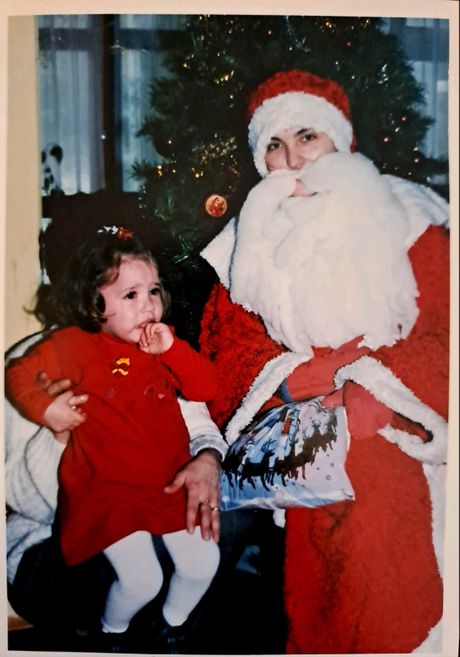 Slikanje, Deda Mraz, plakanje, paketići