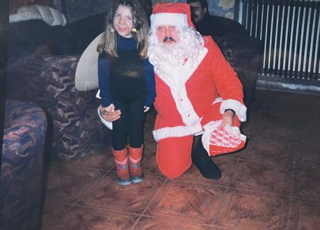 Slikanje, Deda Mraz, plakanje, paketići