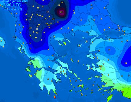 Minimalne temperature vazduha noćas
