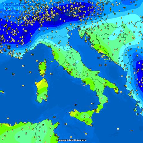 Trenutne temperature vazduha